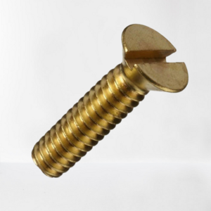 BRASS CSK SLOTTED SCREWS